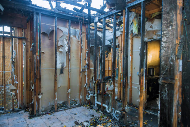 Professional Emergency Fire Cleanup technician working in Abbeville, SC